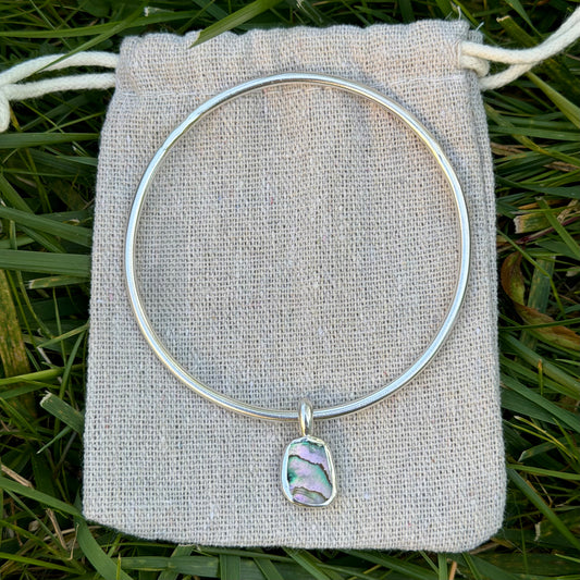 Abalone bangle size M