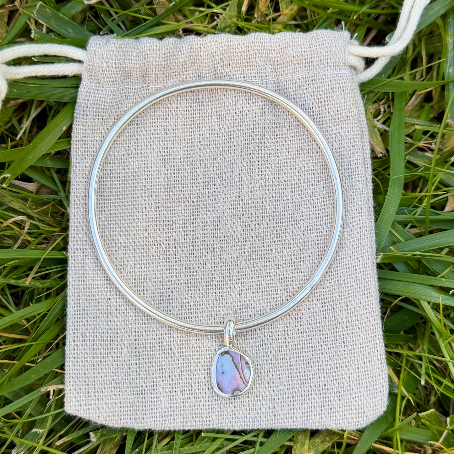 Abalone bangle size S