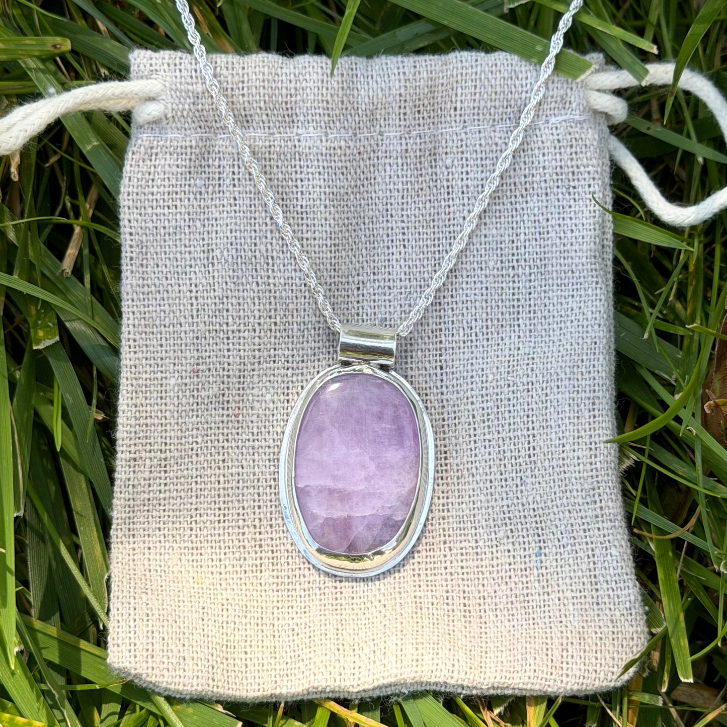 Kunzite necklace