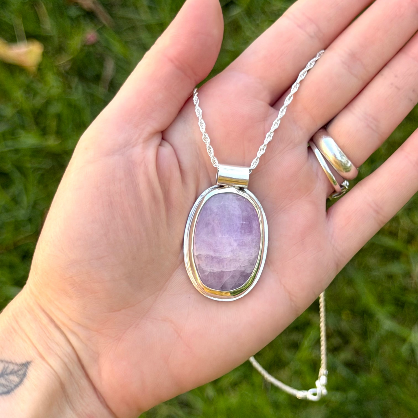 Kunzite necklace