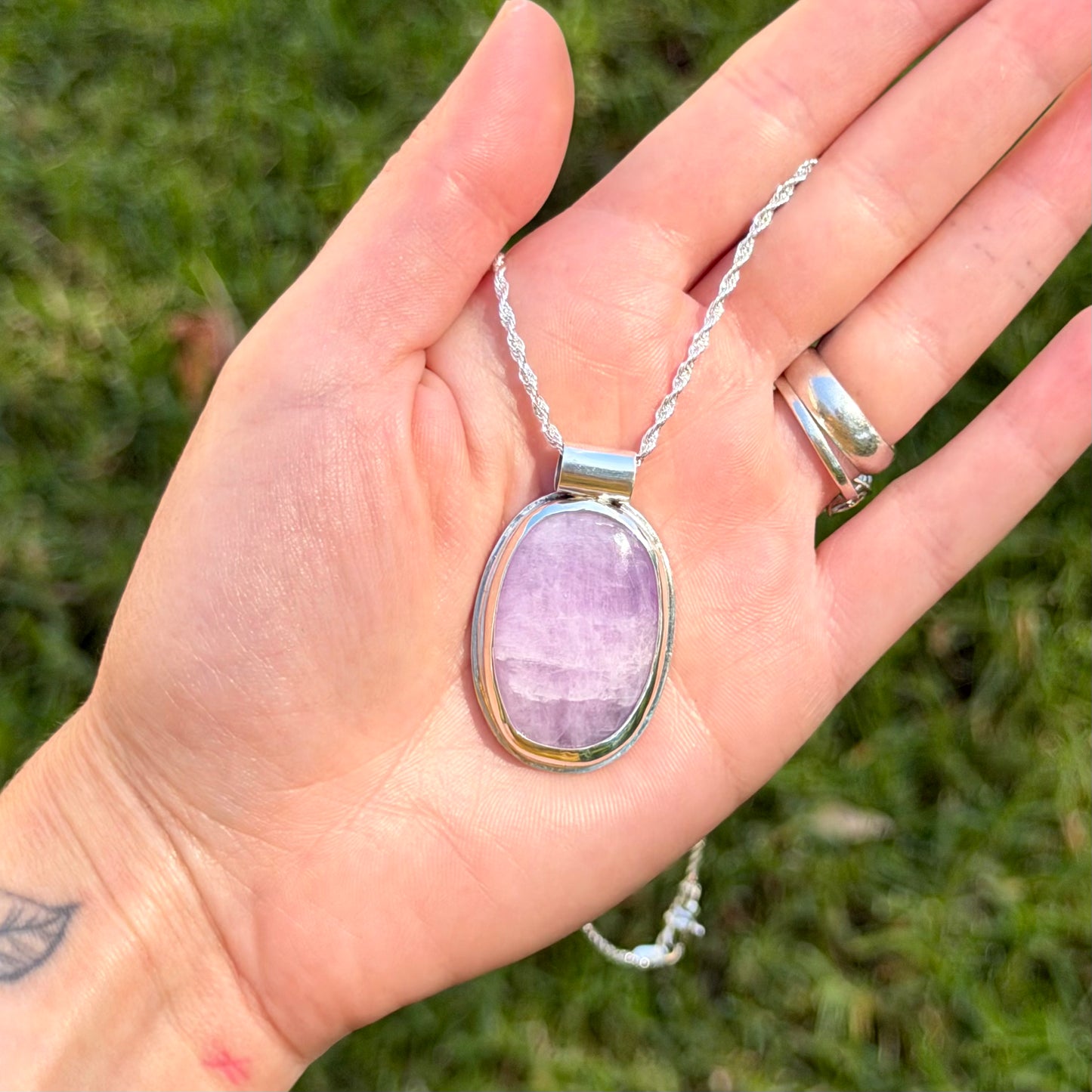 Kunzite necklace