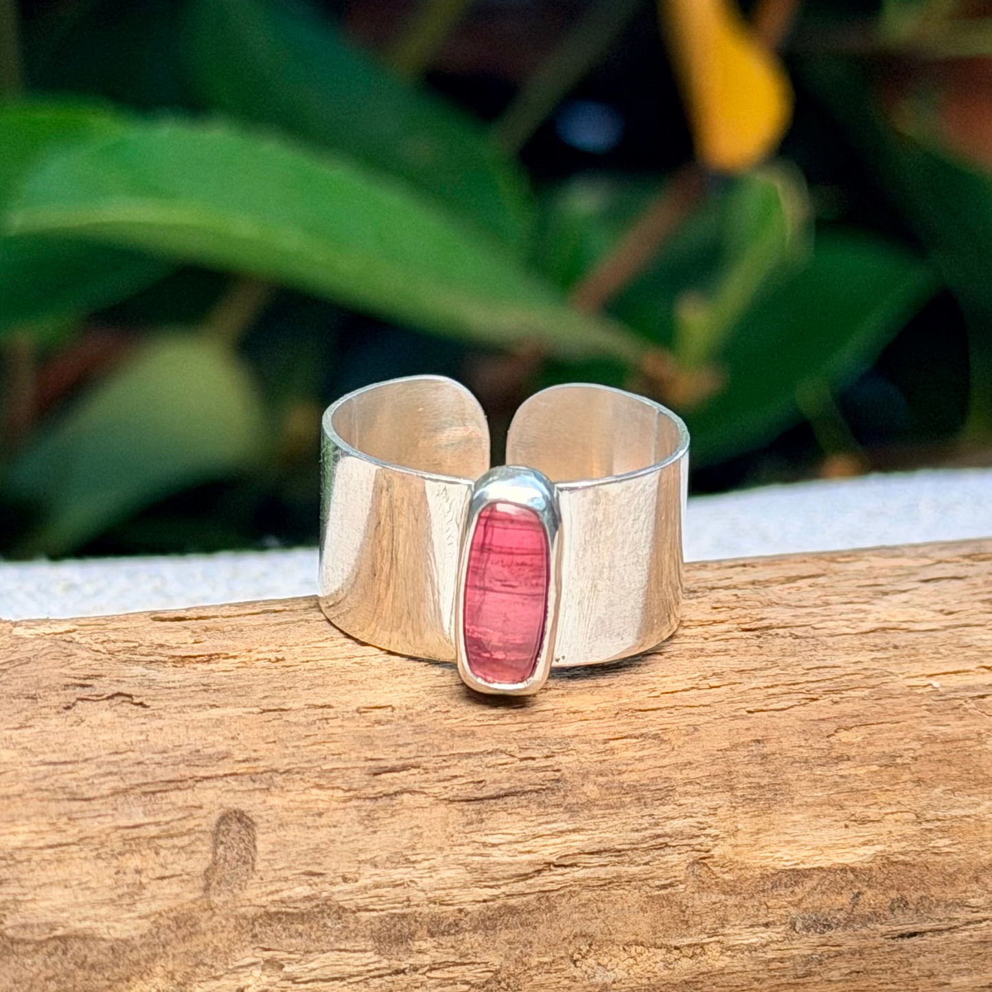 Prism V- Pink Tourmaline ring