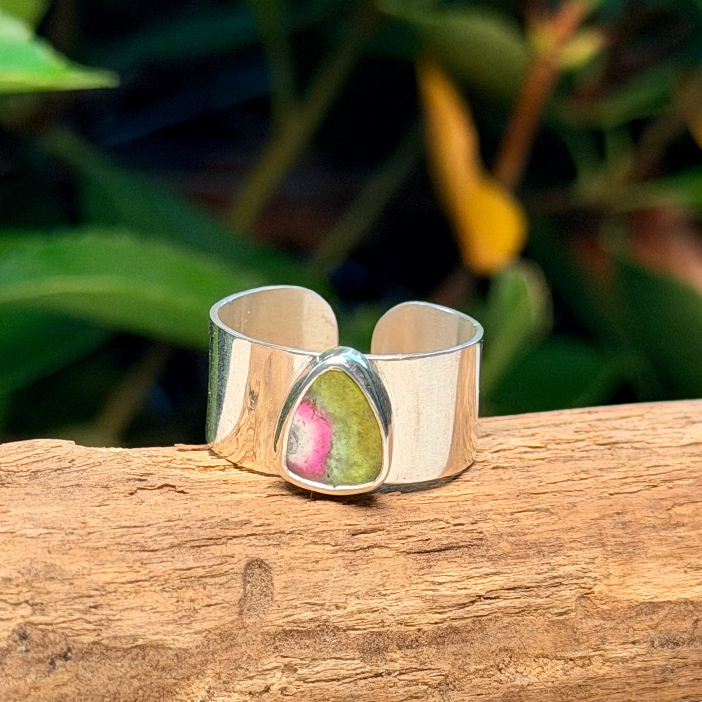 Prism I- Watermelon Tourmaline ring