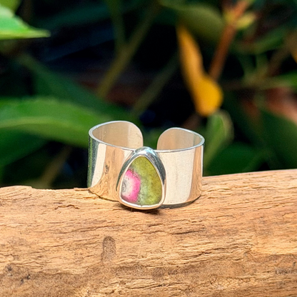 Prism I- Watermelon Tourmaline ring