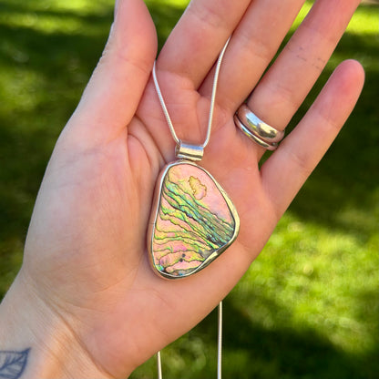 Chunky abalone necklace