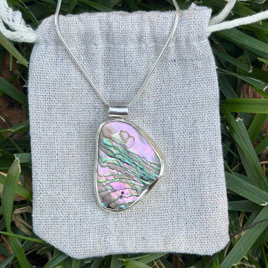 Chunky abalone necklace