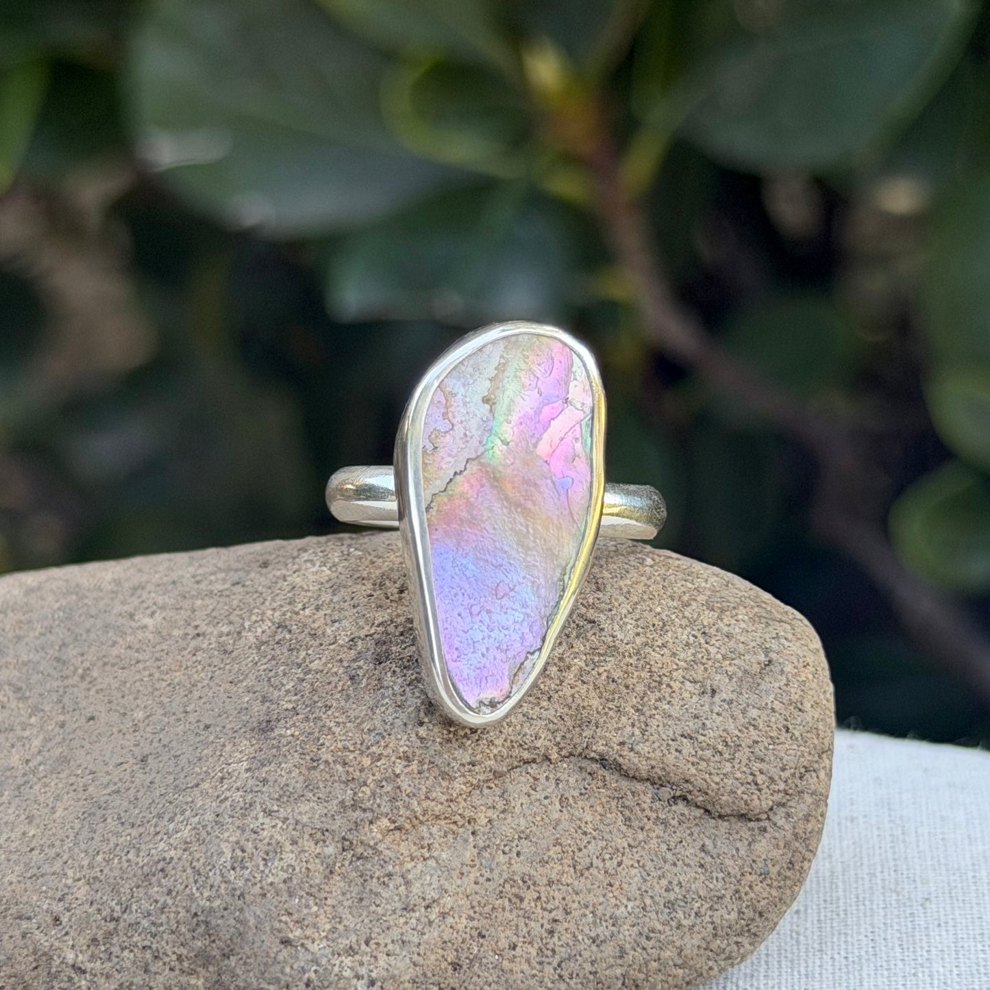 Abalone ring size 6.5