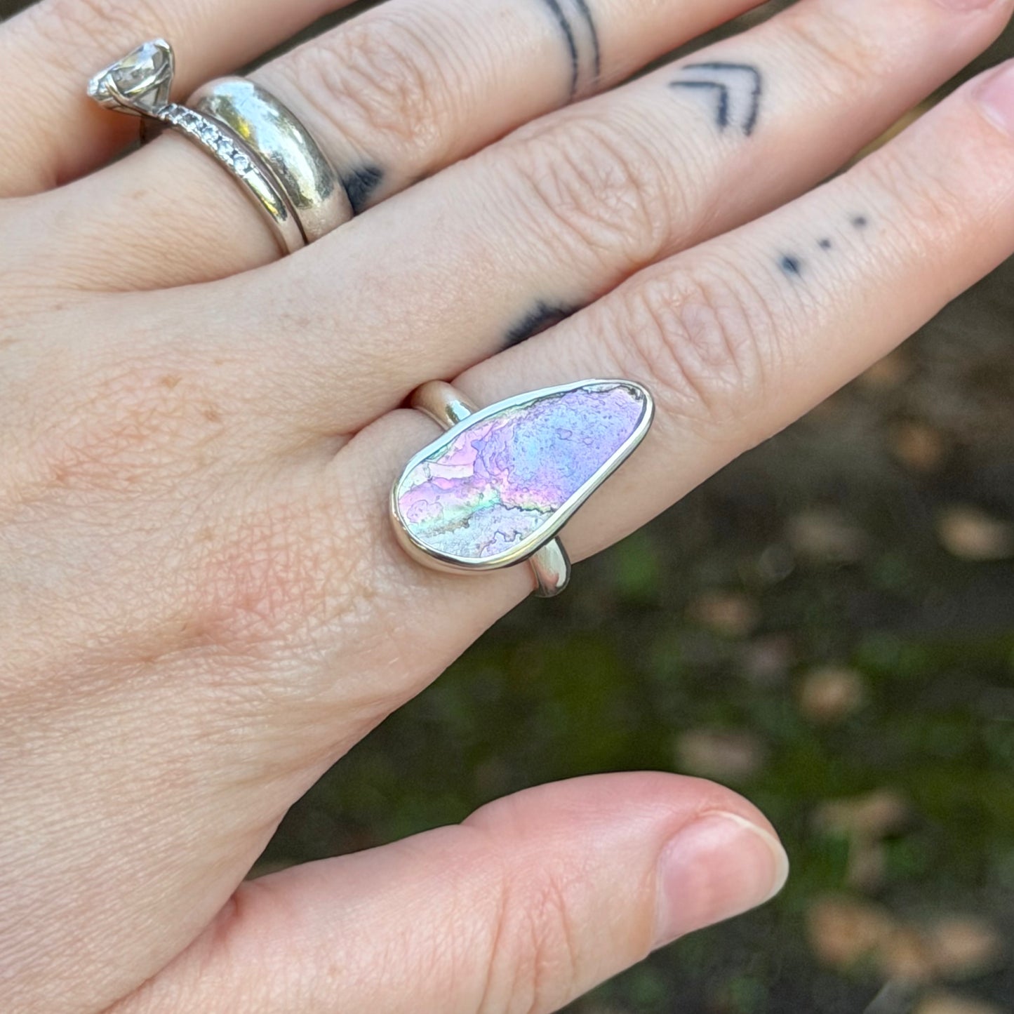 Abalone ring size 6.5