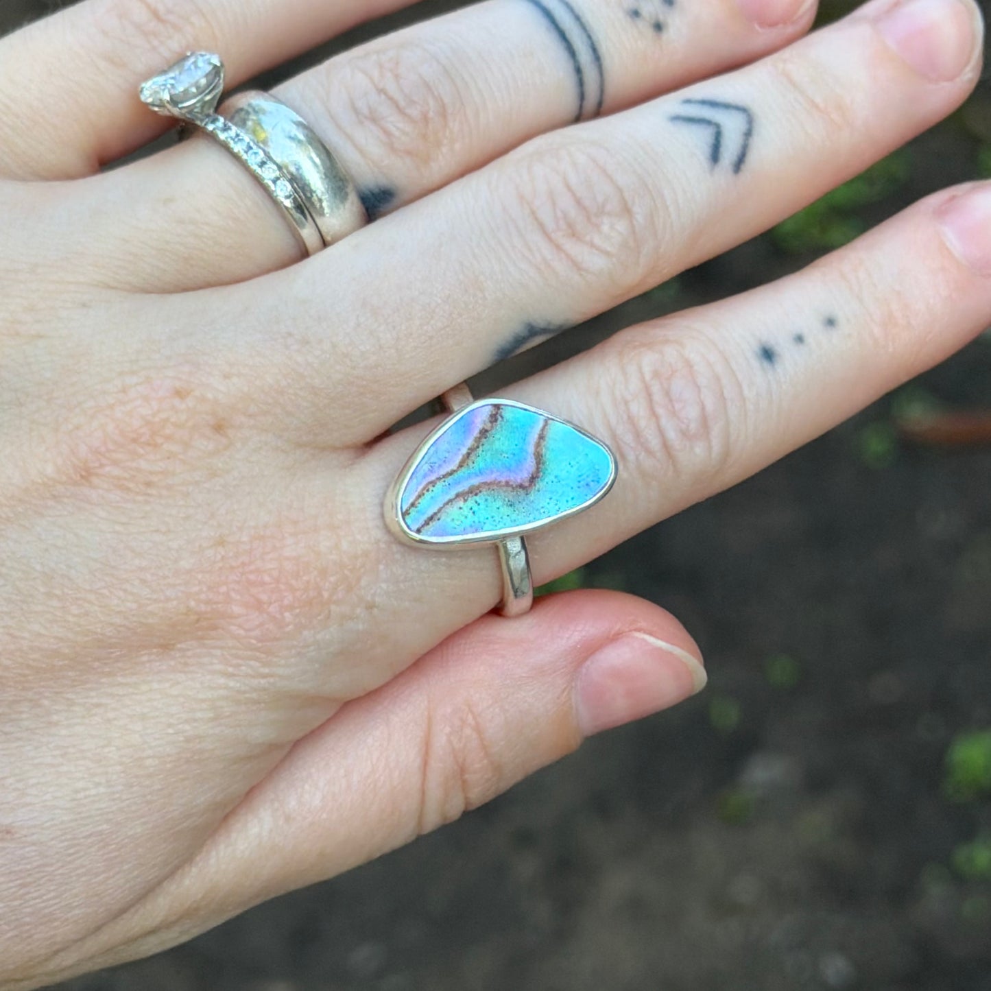 Abalone ring size 8.5