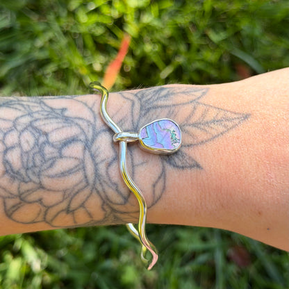 Wavy abalone bangle size M/L