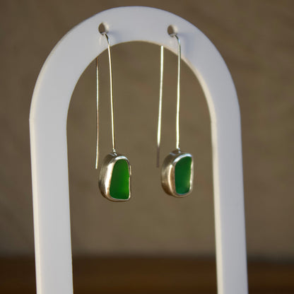 Forest long hook earrings