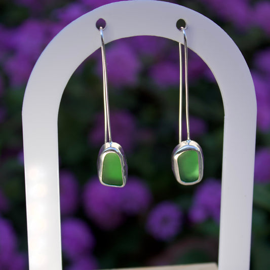 Forest long hook earrings