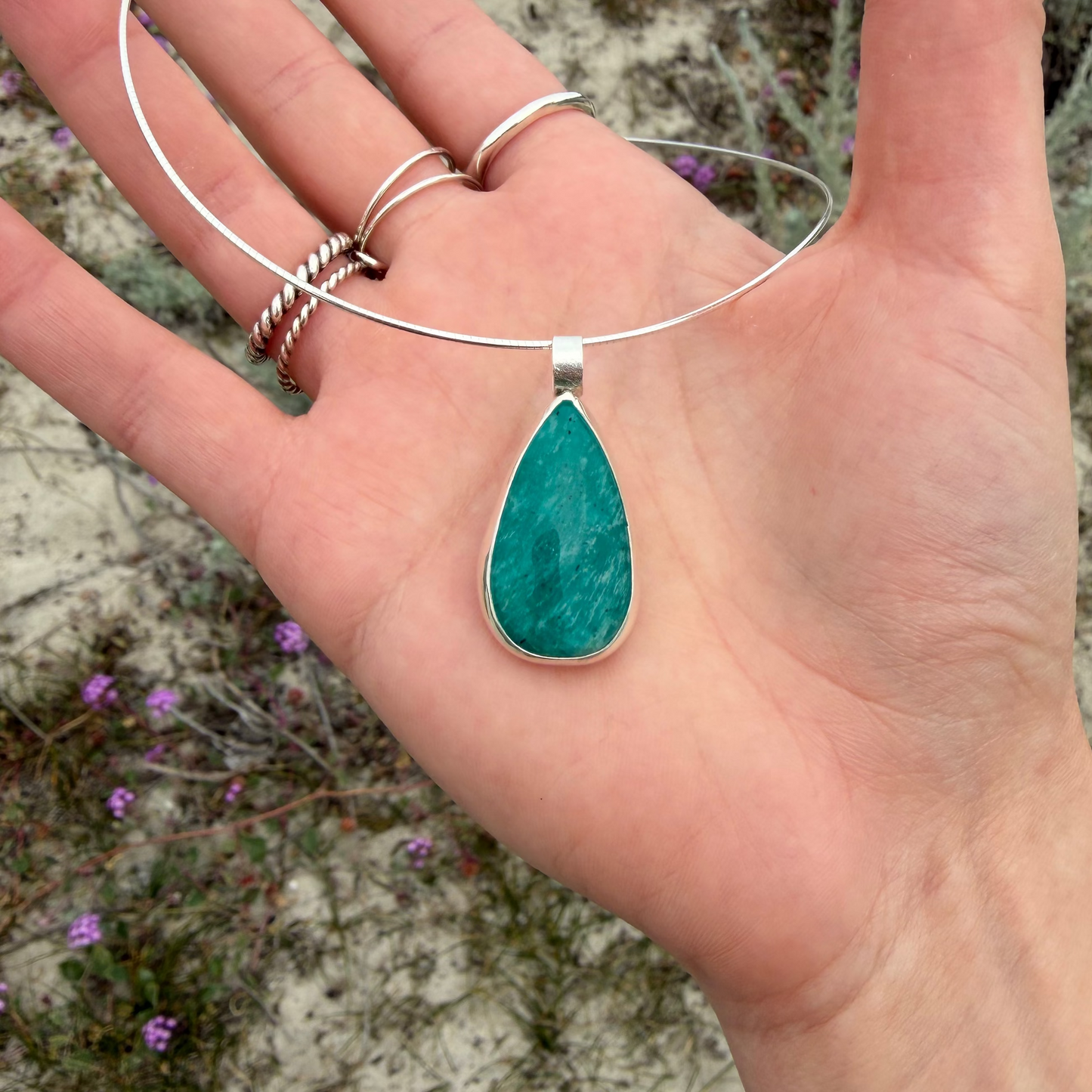 Amazonite choker